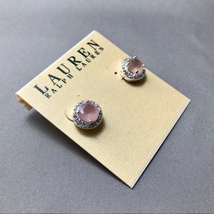 Lauren Ralph Lauren/Elegant/Pink/Crystal Pave/Stud